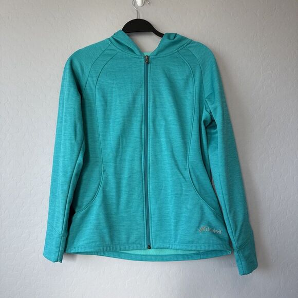 Cloudveil Medium Teal Fleece Lined Hooded Full Zip Athletic Jacket‎ - Picture 1 of 5
